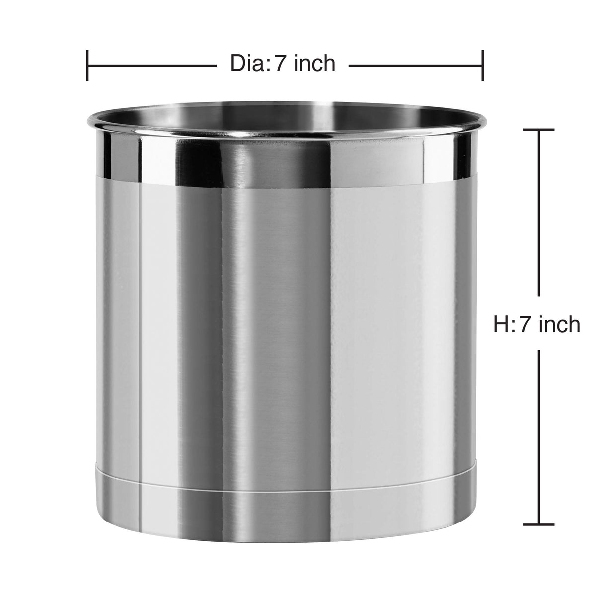 Stainless Steel Jumbo Utensil Holder (Stainless Steel - 7")
