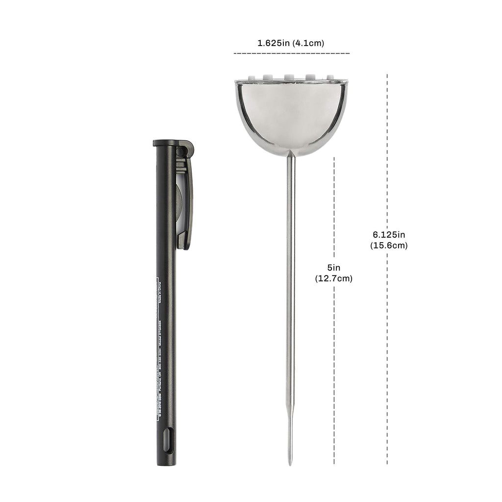 Waterproof Digital Thermometer Long 4.75" Stem (Silver / 4.75" Stem)