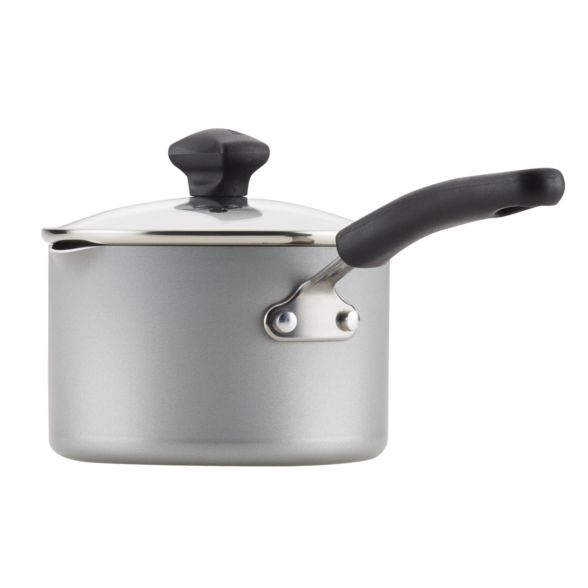 Cookstart Aluminum DiamondMax Nonstick Cookware Set (Silver / 5 Quarts)