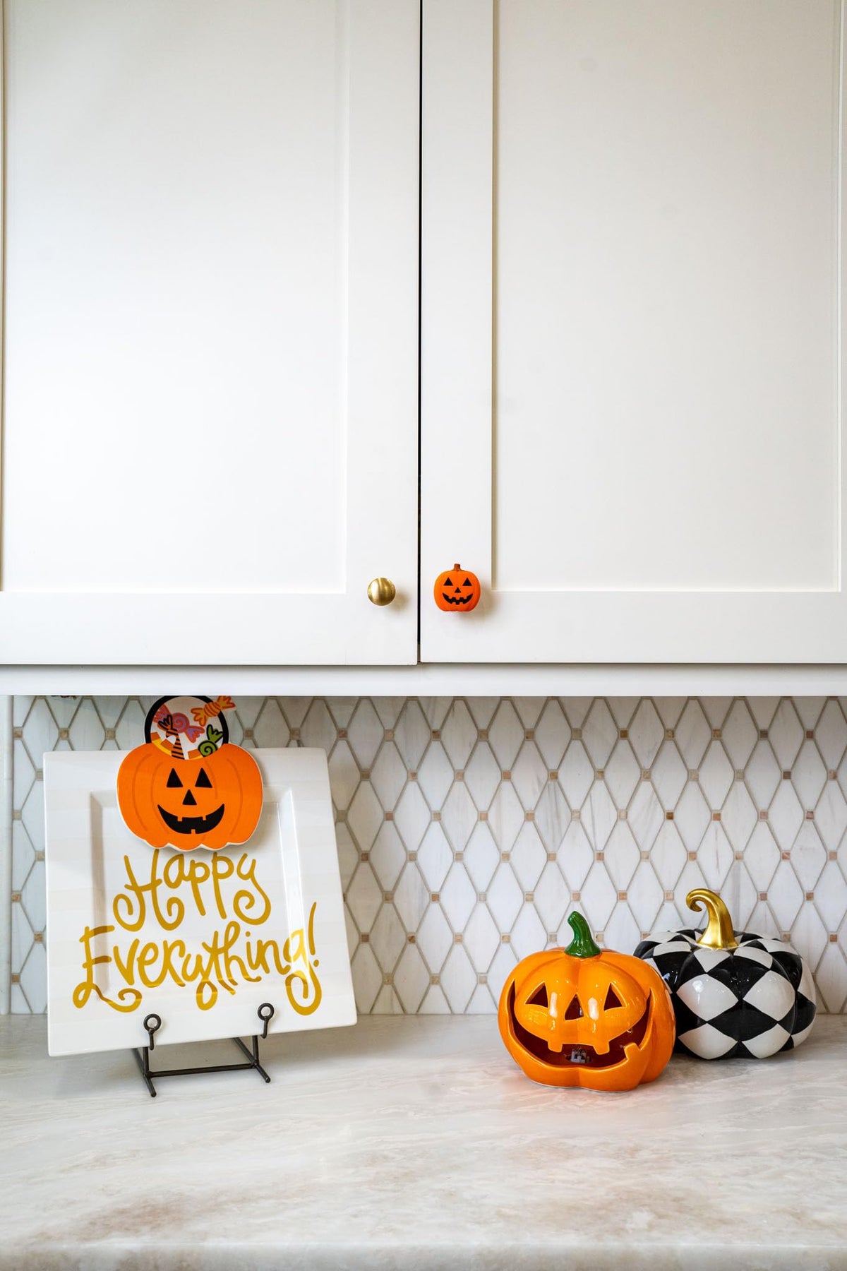 12pk Jack o Lantern Decorative Knob Covers for Halloween Decor (Jack O Lantern)