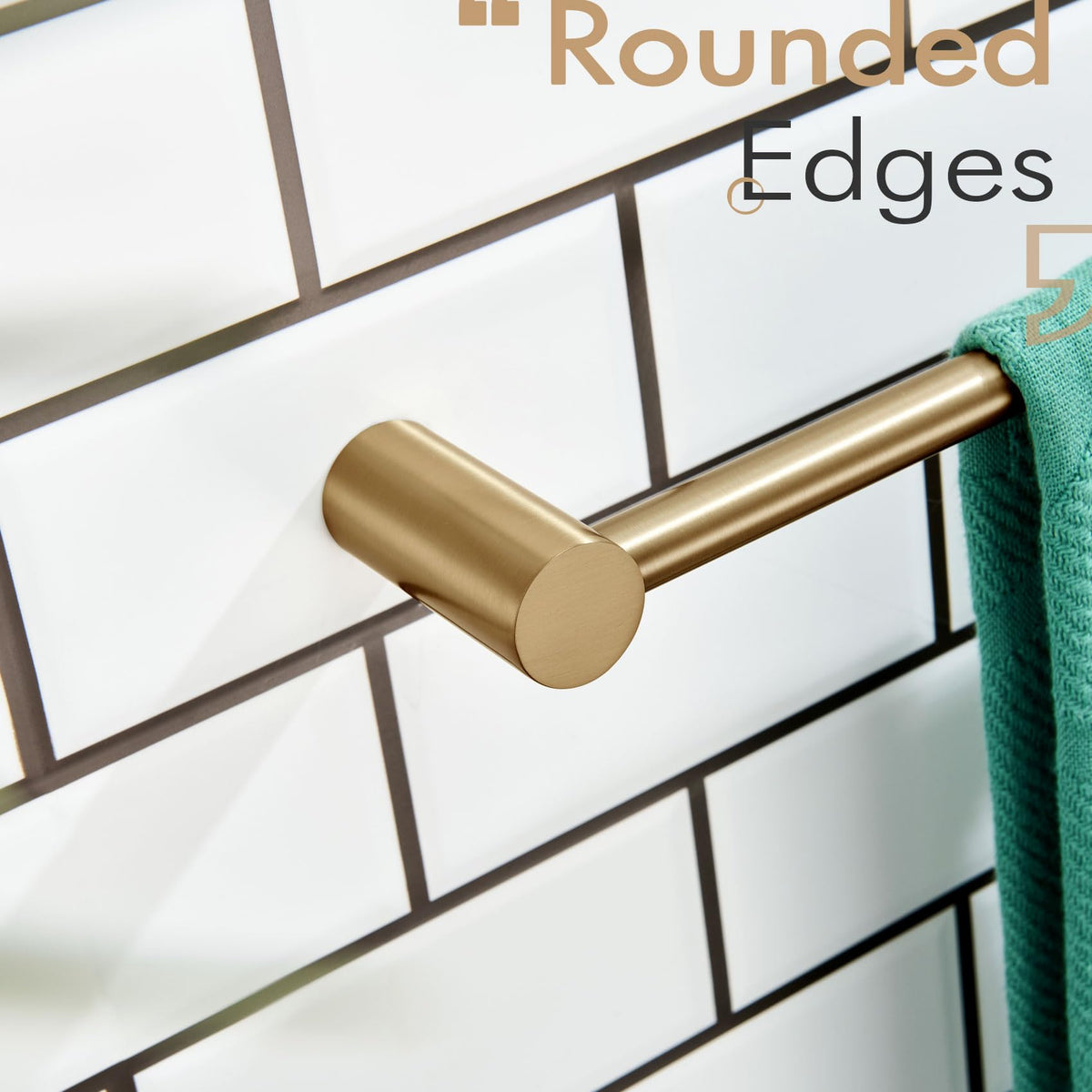 Bathroom Hand Towel Rings 9 (Champagne Bronze)