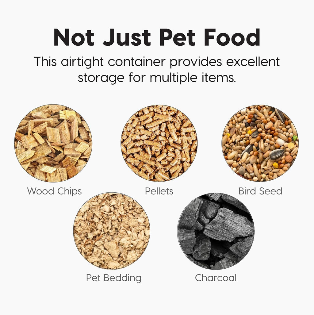 Dog Food Storage Container (58 lbs / Smoke)