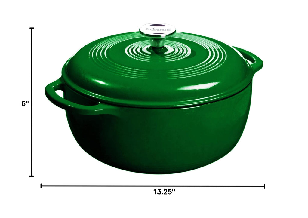 Essential Enamel Cast Iron Dutch Oven (Evergreen)
