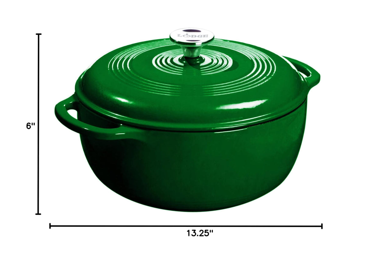 Essential Enamel Cast Iron Dutch Oven (Evergreen)