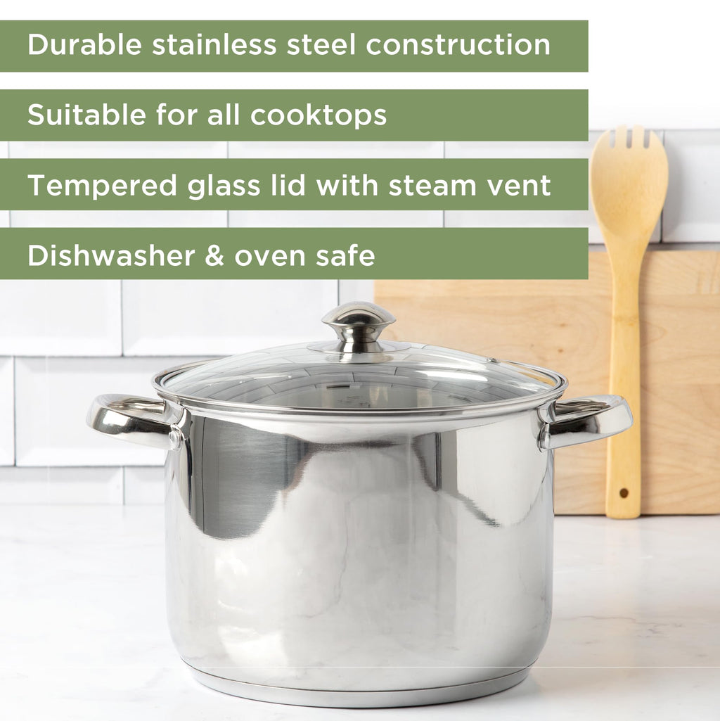 Stainless Steel Stock Pot (8 Quarts)