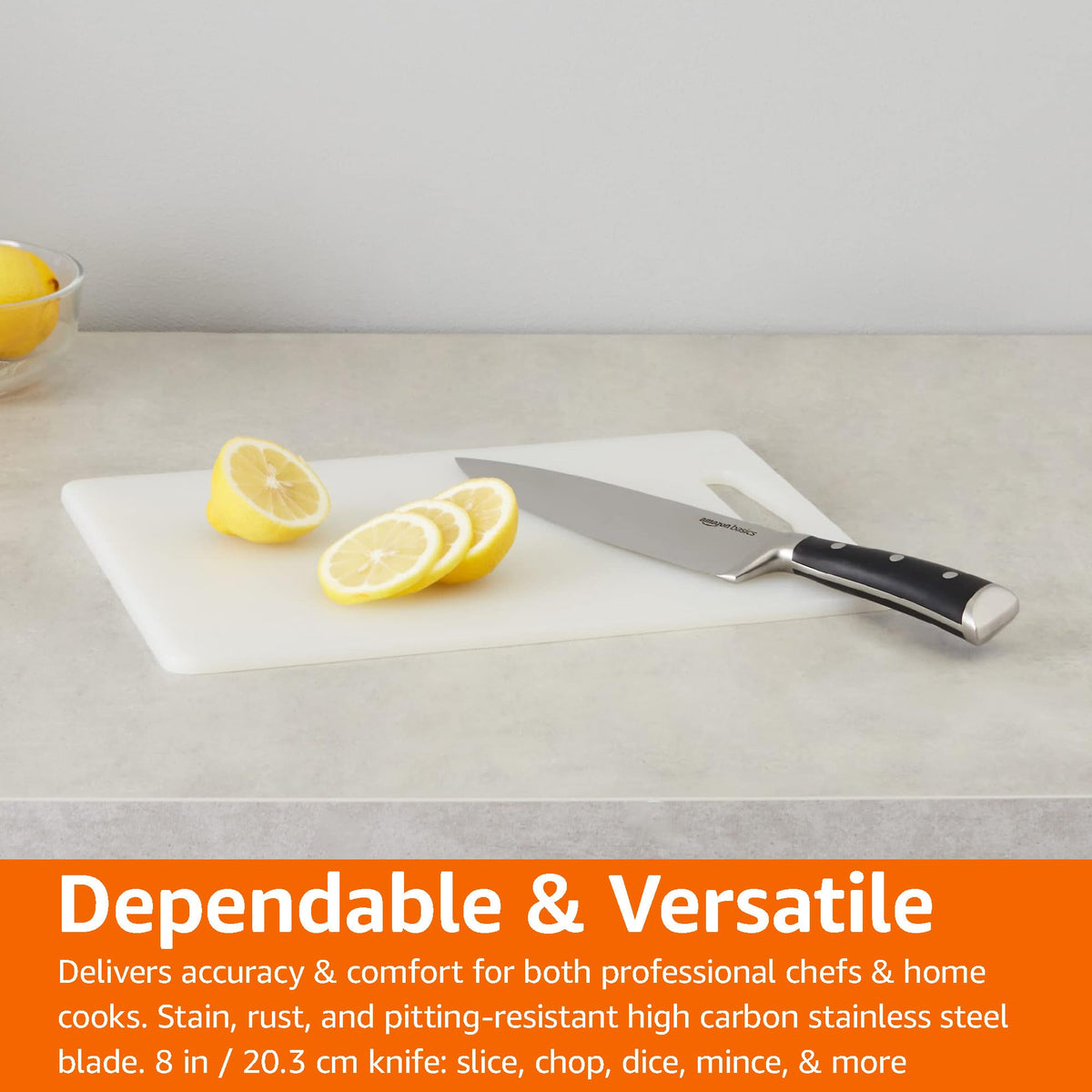 Classic 8 inch Full Tang High Carbon Stainless Steel Chef's Knife (8")