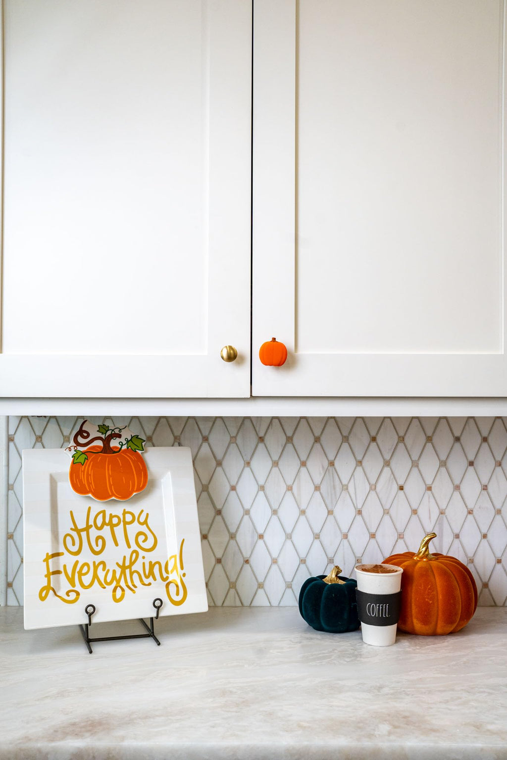 12pk Pumpkin Decorative Knob Covers (Pumpkin)