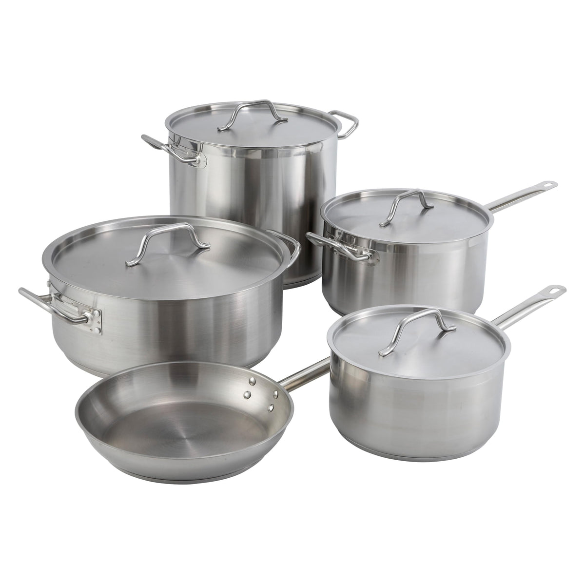 Silver 32 qt Stainless Steel Stock Pot with Cover (33.8 Quarts / Pot With Cover)