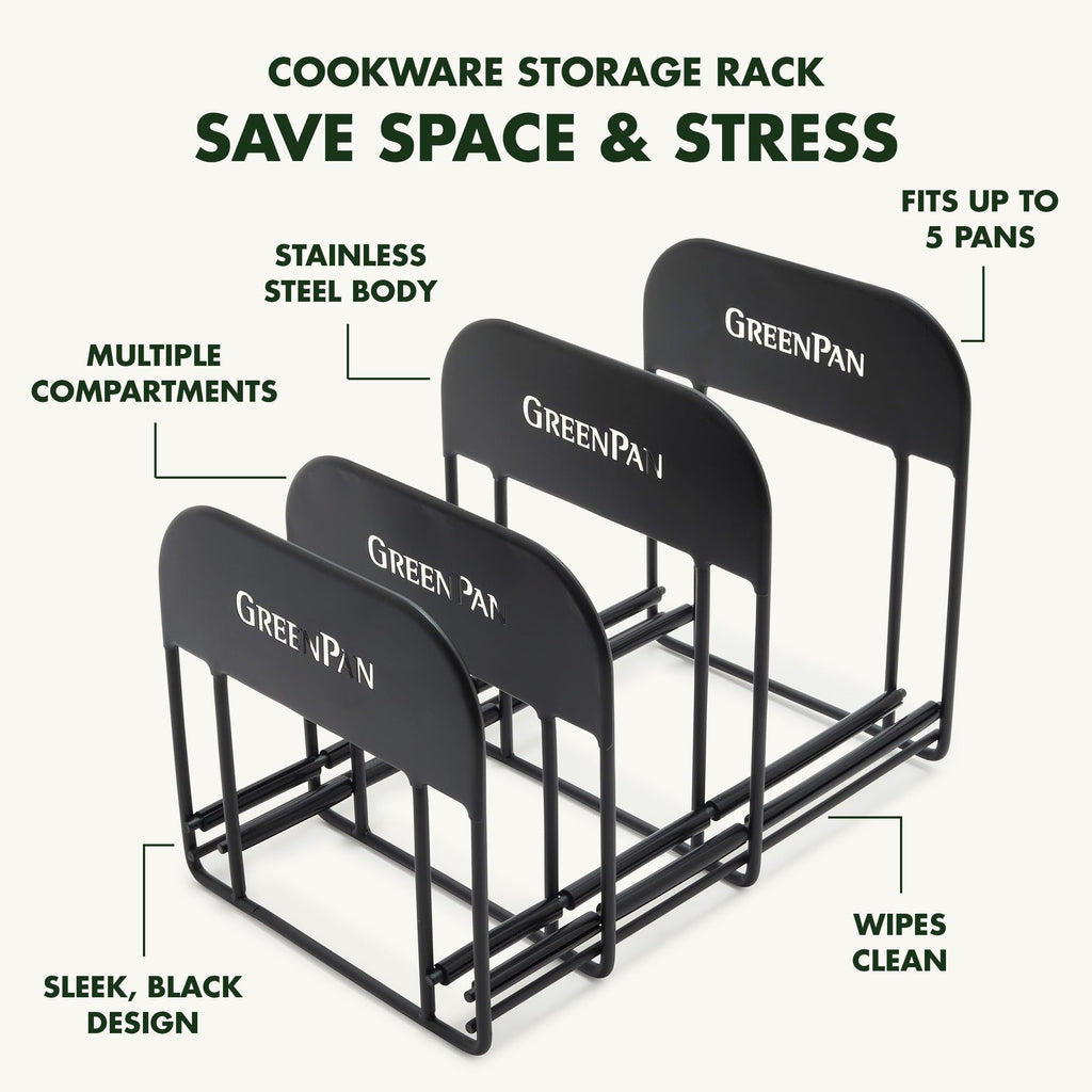 Stainless Steel Wire Cookware Storage Rack (Frying Pan Storage Rack)