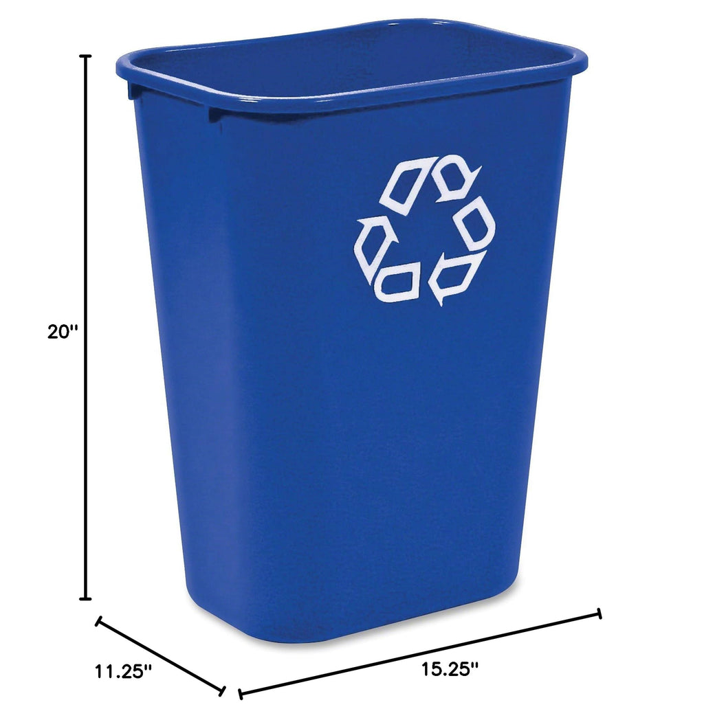 Deskside Recycling Can (10.25 Gallons / Blue)