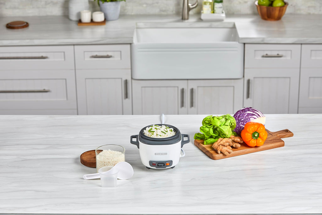 3 Cup Rice Cooker with Steaming Basket (3-cup / rice cooker)