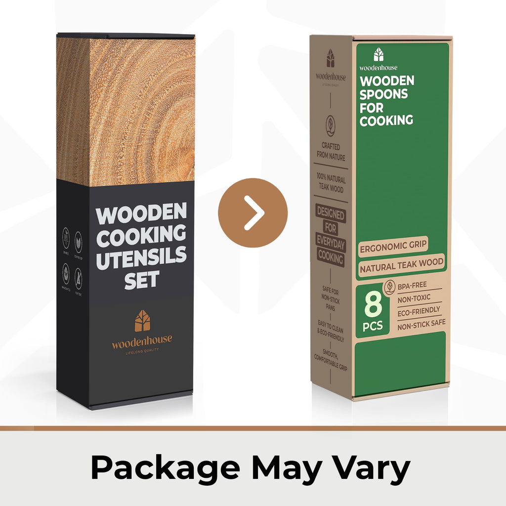 Wooden Utensil Set (8 Pcs)