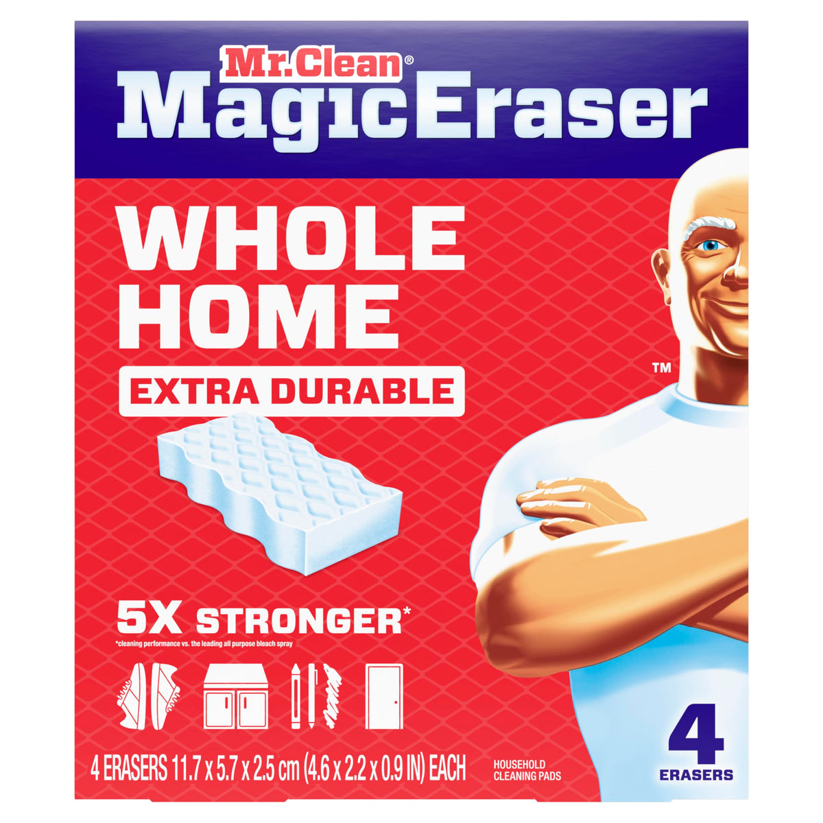 Magic Eraser Sponge (Upgraded Version / 4 Count (Pack of 1))