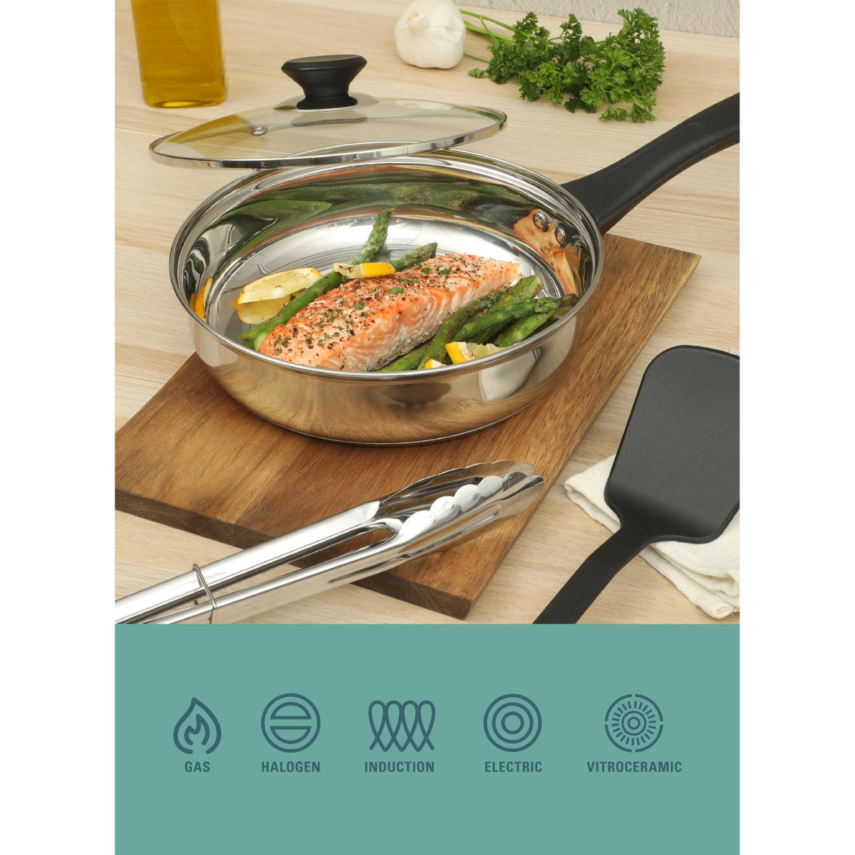 74 Piece Kitchen in a Box Pots and Pans Cookware (74-Piece / White (74pc))