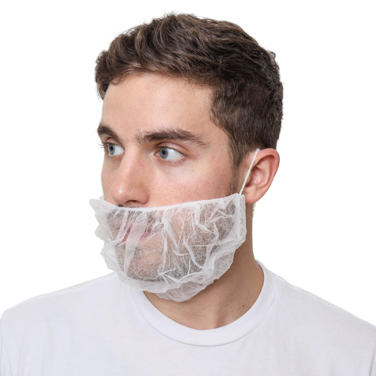 Beard Nets White Disposable Beard Covers