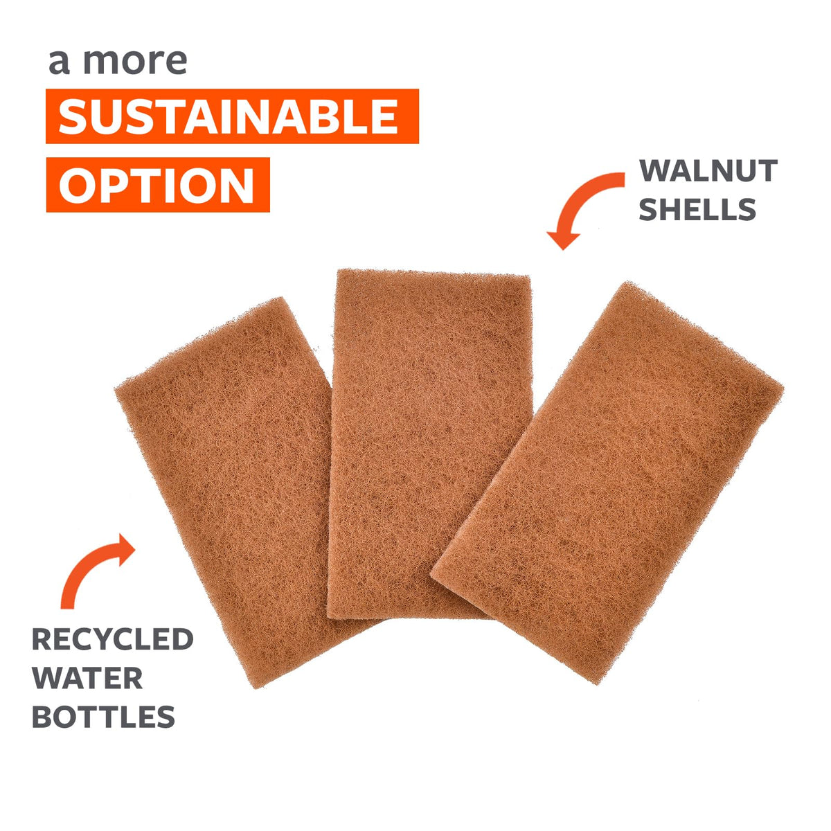 Walnut Shell Scour Pads (Walnut Scour 8pk)