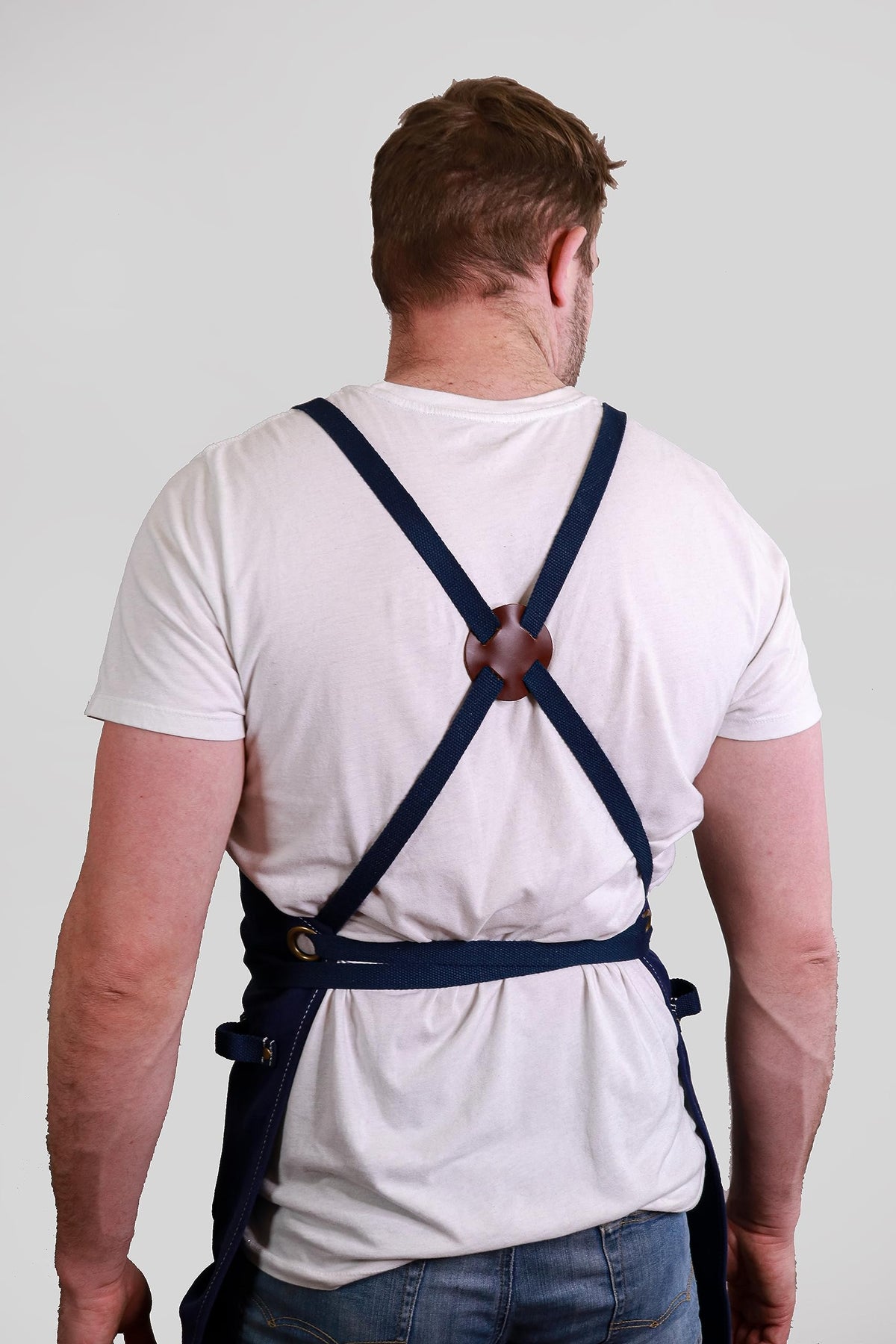 Canvas Kitchen Apron for Cooking (Navy)