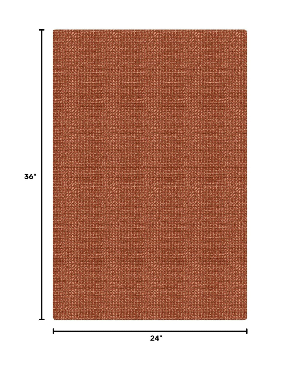 Indoor Door Mat 2x3 ft Small Area Rugs Washable Front Door Mat Non Slip Rubber Backed Entryway Rug Cotton Entrance Doormat for Front Porch Kitchen Bedroom (Burnt Orange/Tan / 2' x 3' (Rectangular))