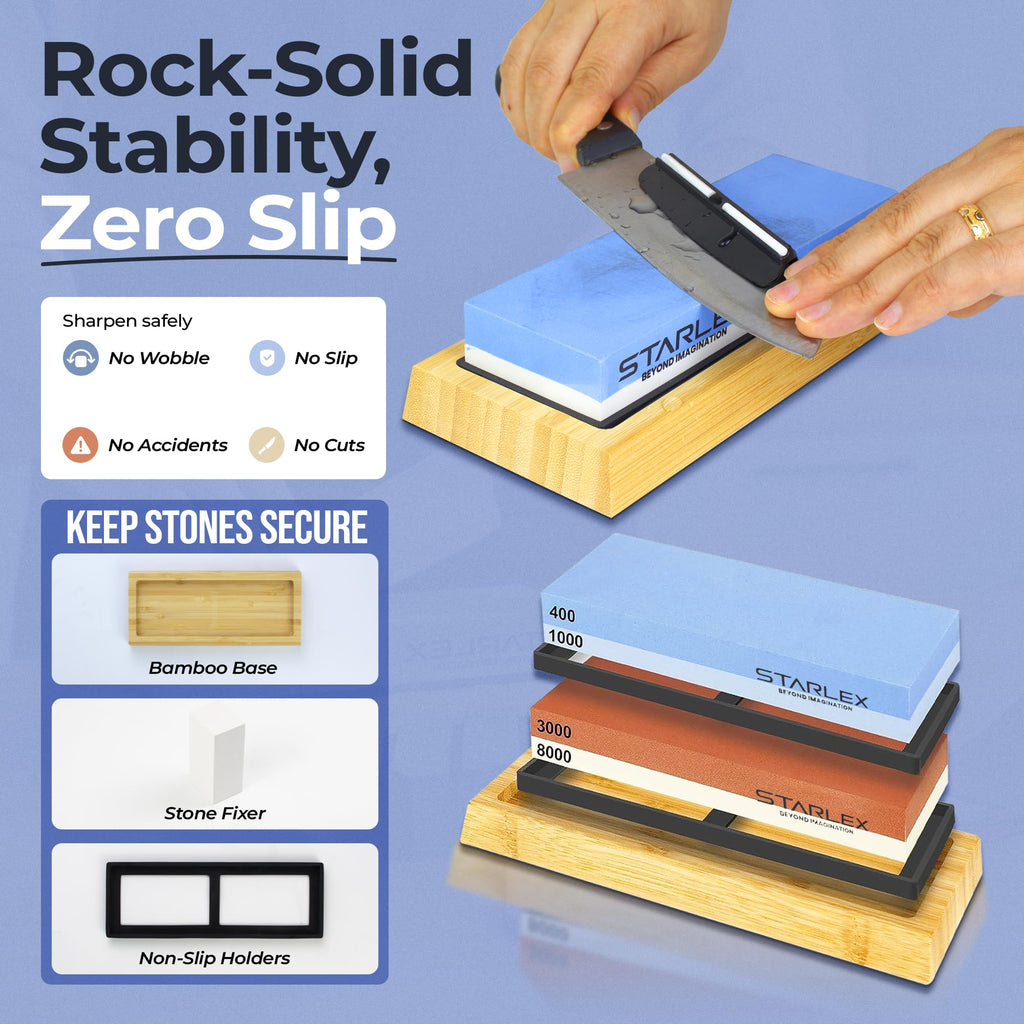 7 Piece Knife Sharpening Stone Set