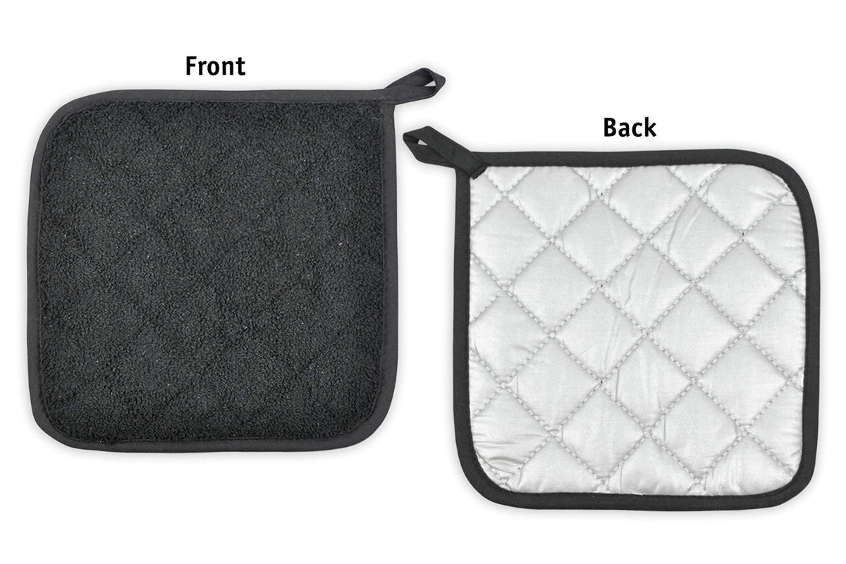 Basic Terry Collection Quilted 100% Cotton (Potholder (3 Piece) / Pebble)