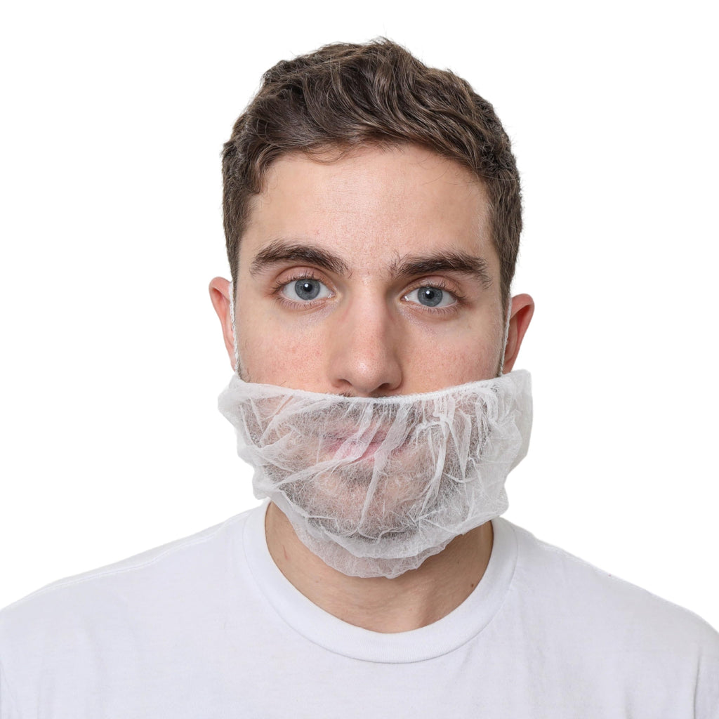 Beard Nets White Disposable Beard Covers