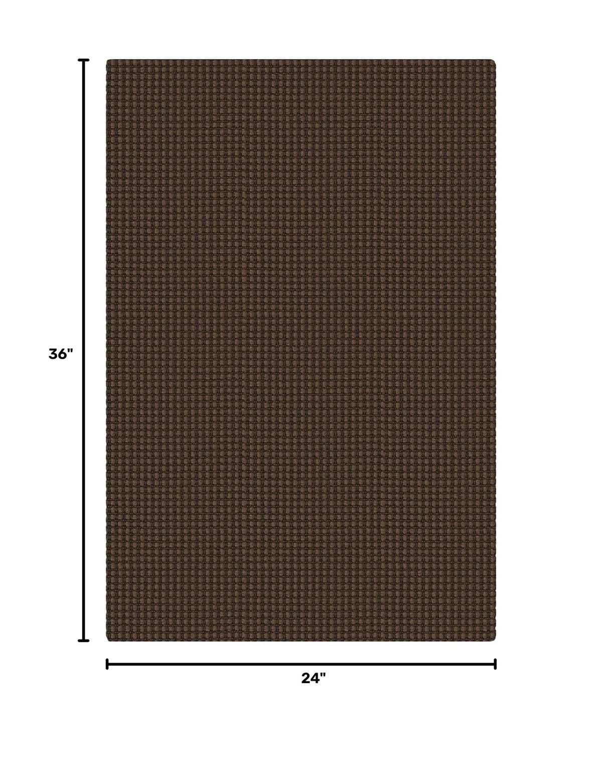 Indoor Door Mat 2x3 ft Small Area Rugs Washable Front Door Mat Non Slip Rubber Backed Entryway Rug Cotton Entrance Doormat for Front Porch Bathroom Kitchen Bedroom (Brown/Dark Brown / 2' x 3' (Rectangular))