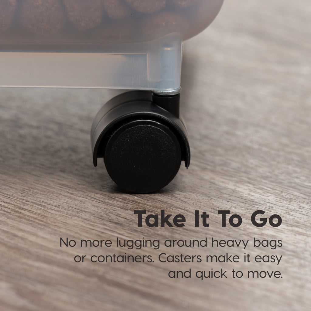 Dog Food Storage Container (22 lbs / Almond)