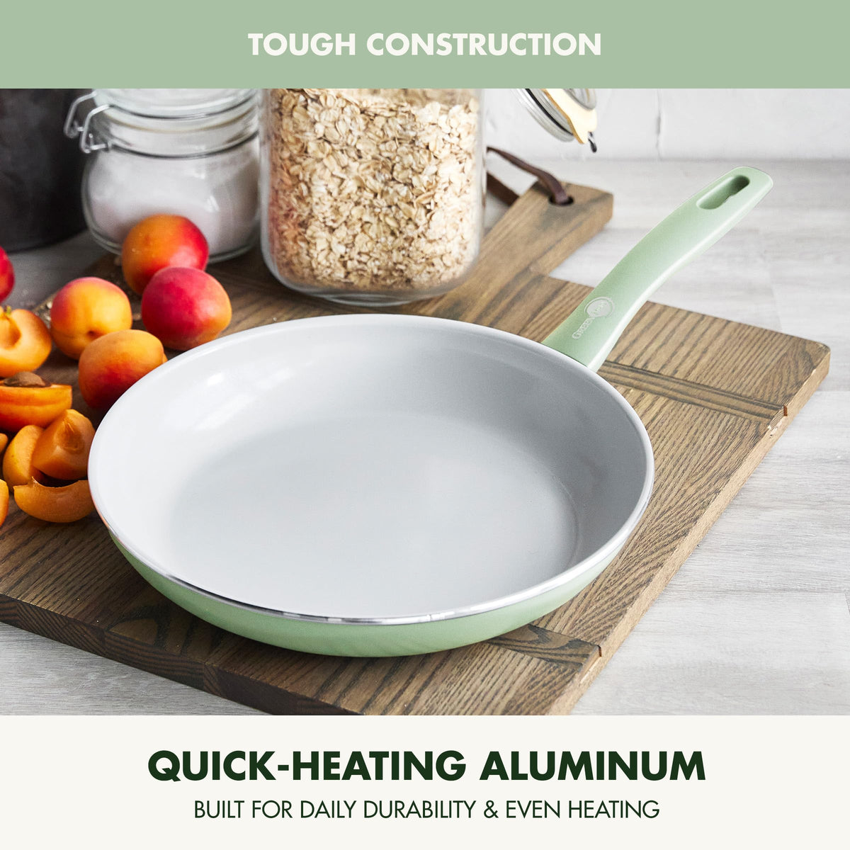 Dover 10” Frying Pan Skillet (10" Frying Pan Skillet without Spatula / Pastel Green)