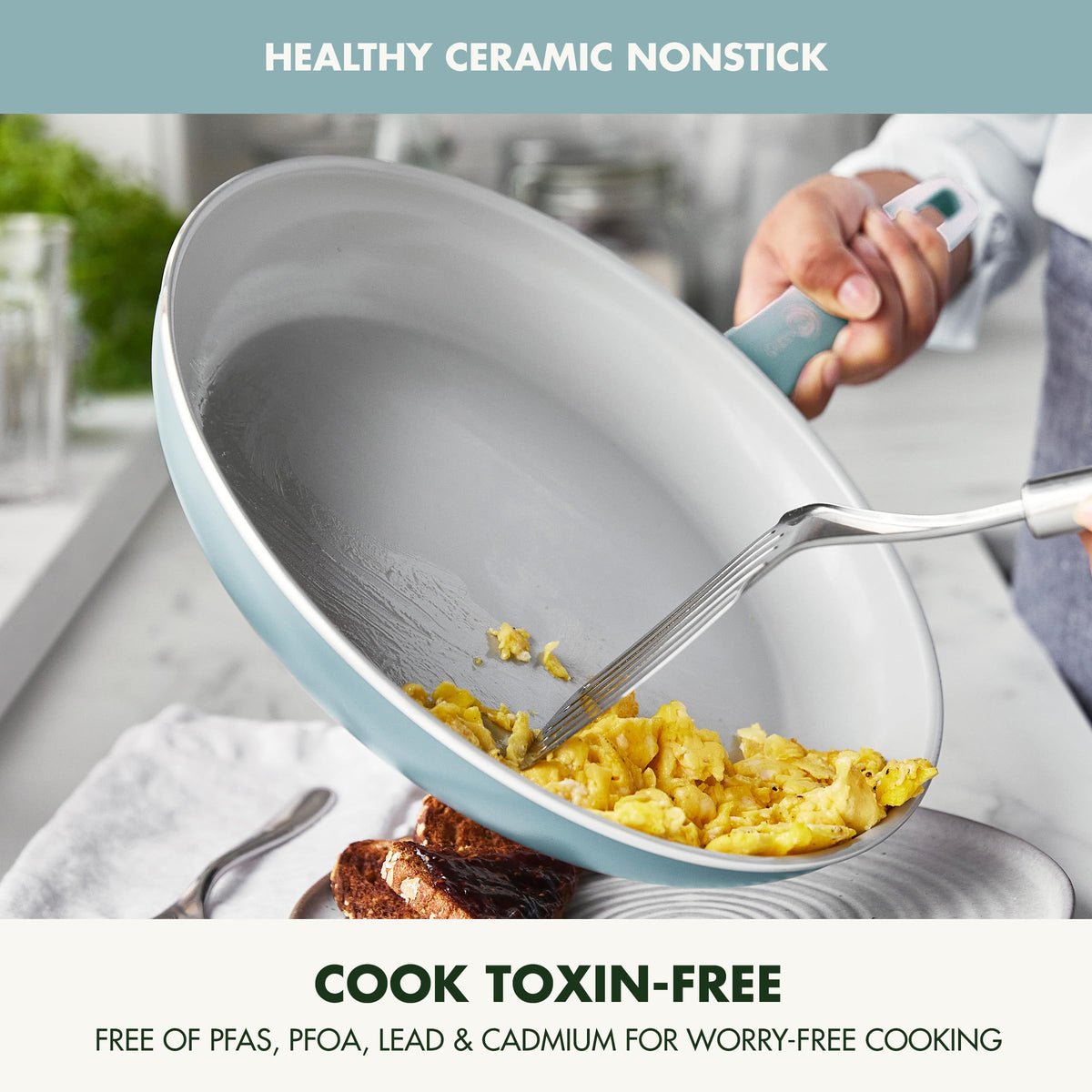 Dover 12” Frying Pan Skillet (12" Frying Pan Skillet without Spatula / Blue Haze)