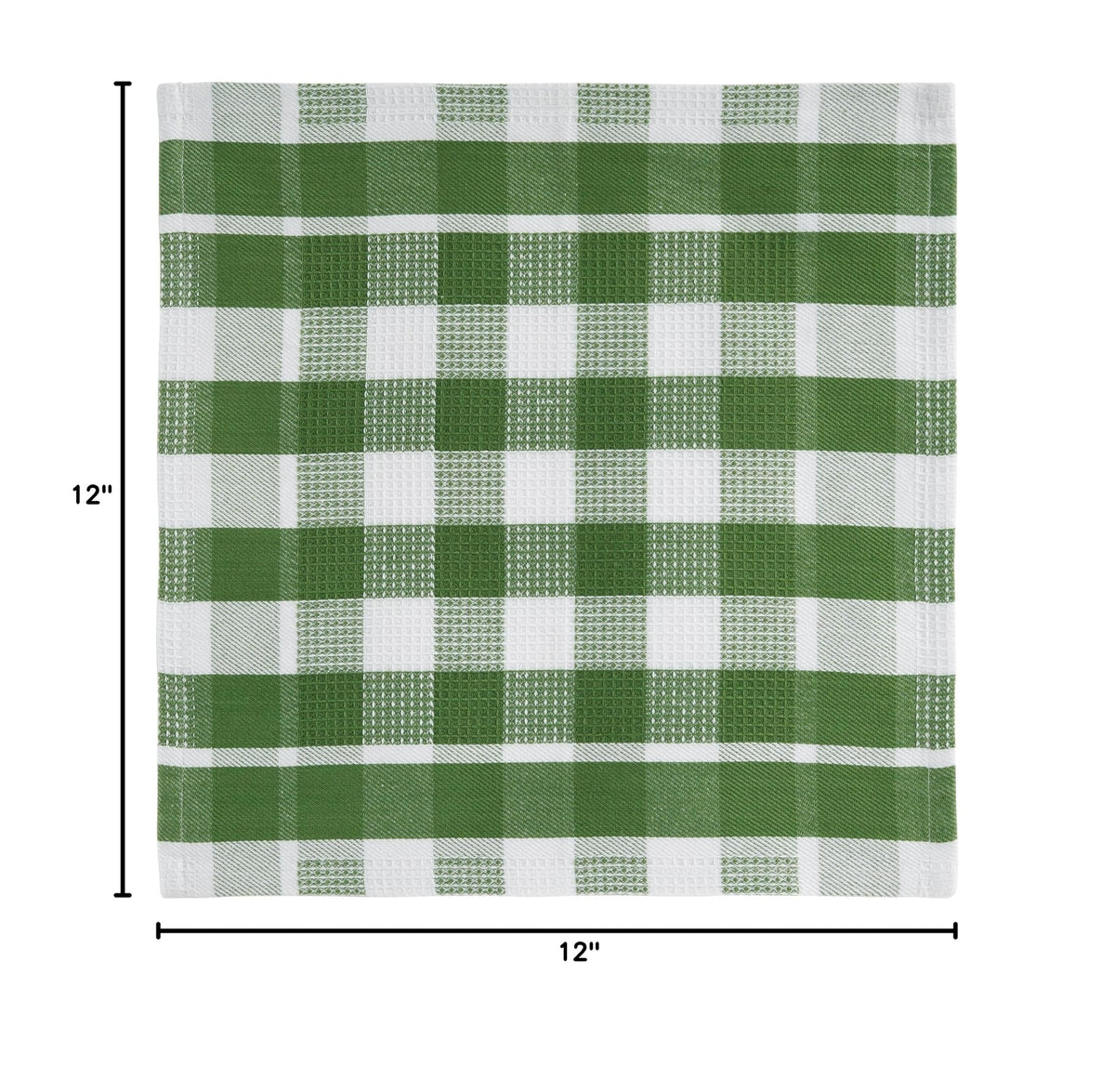 100% Cotton Kitchen Dish Cloths (12"x12" - 12 Pack / 01: Olive)