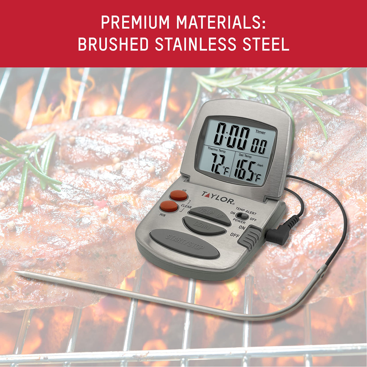 Precision Products Programmable with Timer Instant Read Wired Probe Digital (One Size)