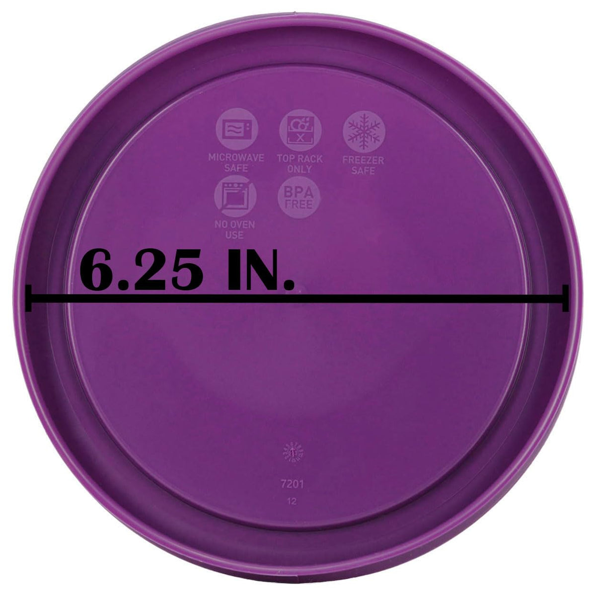 7201-PC 4-Cup Purple Replacement Lid (3-Pack) - Made in USA (Purple)