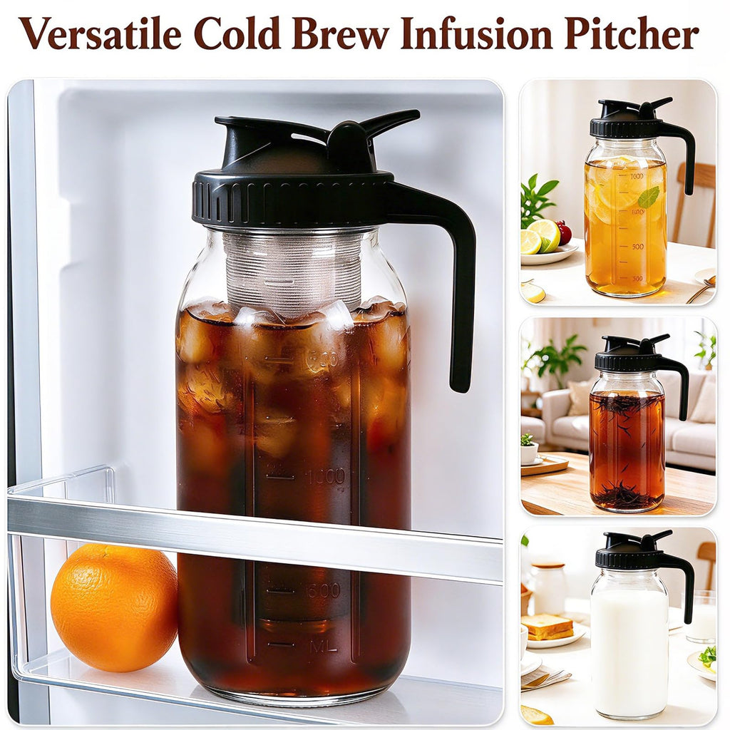 Cold Brew Coffee Maker (64 OZ (Mat + 2 Brushes Included))